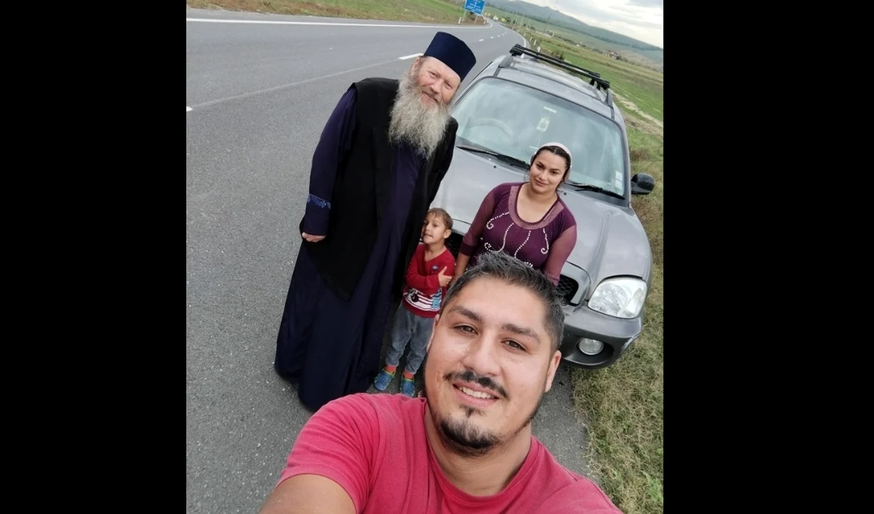 Lectia de bunătate primită de un preot Foto: Teodor Ciurariu/Facebook