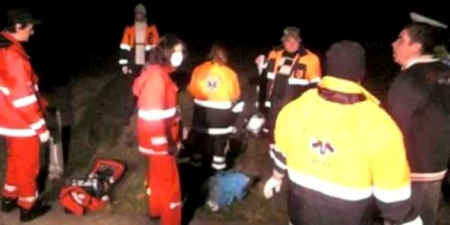 La locul accidentului, Cezar Mihai Coptură a ameninţat personalul medical