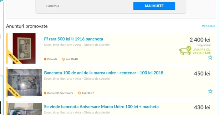 bancnota centenar olx