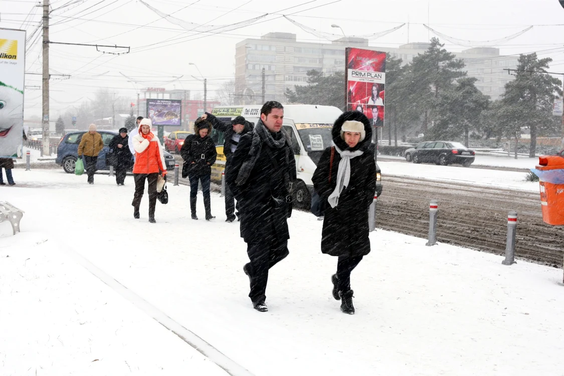 Iarna îşi reintră în drepturi. foto Bogdan Dimofte