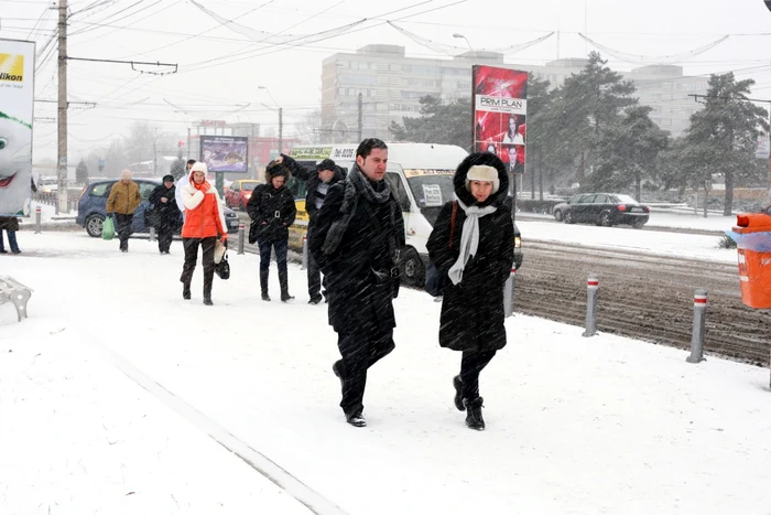 Iarna îşi reintră în drepturi. foto Bogdan Dimofte