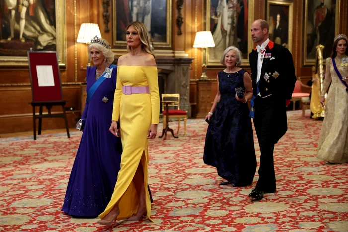 Melania Trump și Camilla la cina de stat GettyImages 2235423491 jpg