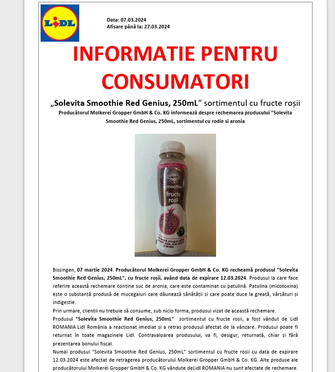 Comunicatul postat pe pagina ANSVSA