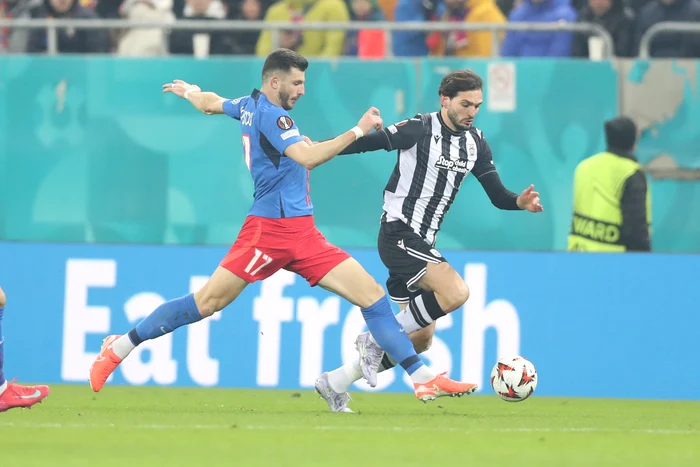 Mihai Popescu, primul la minge FOTO Facebook PAOK