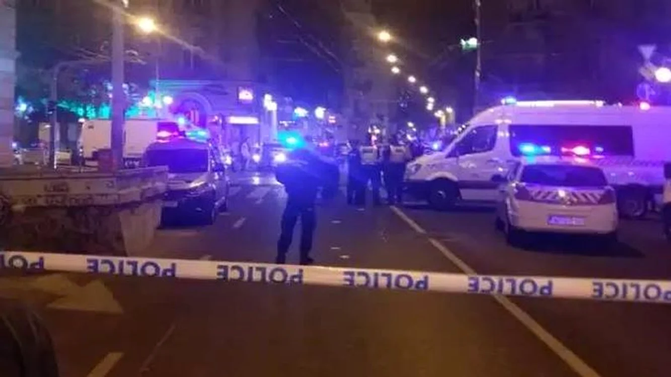 Doi poliţişti au fost răniţi în urma unei explozii la Budapestafoto: Twitter