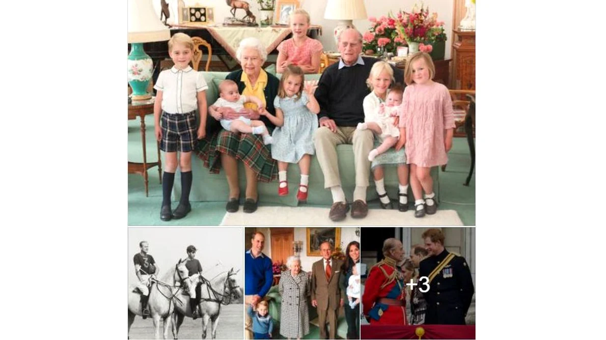 Imagini inedite cu prințul Philip și strănepoții săi, distribuite pe rețelele de socializare de Familia Regală Britanică jpeg