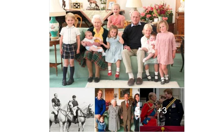 Imagini inedite cu prințul Philip și strănepoții săi, distribuite pe rețelele de socializare de Familia Regală Britanică jpeg