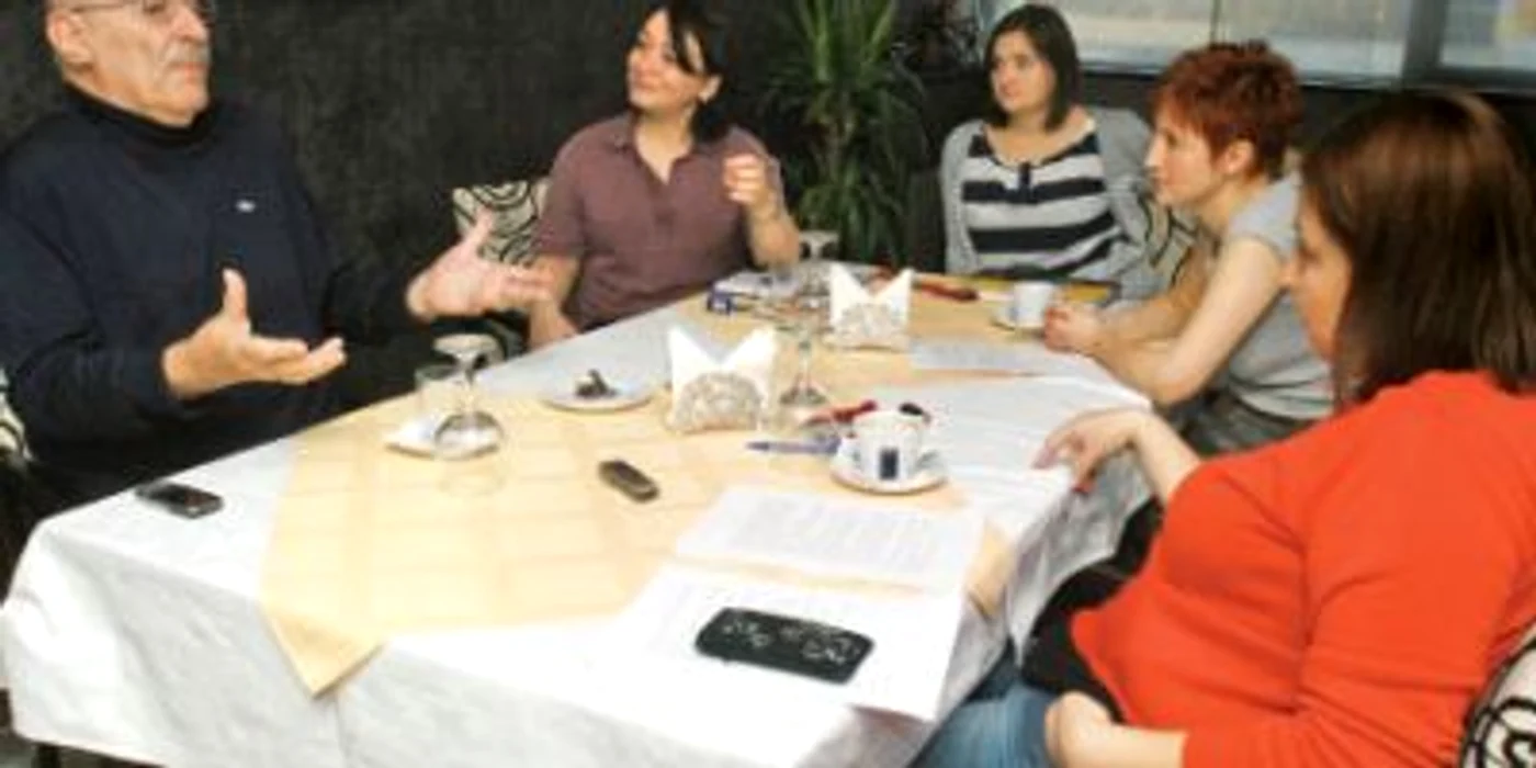 Victor Rebengiuc,  la o discuţie cu jurnaliştii „Adevărul“