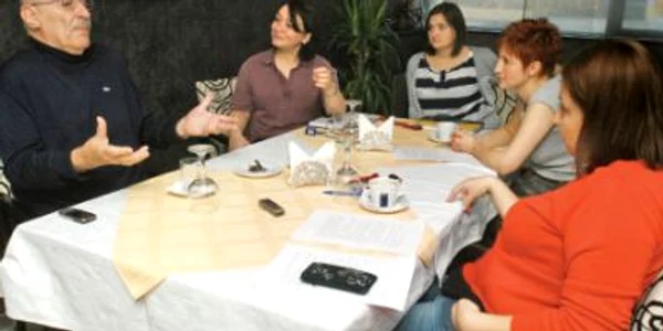 Victor Rebengiuc,  la o discuţie cu jurnaliştii „Adevărul“