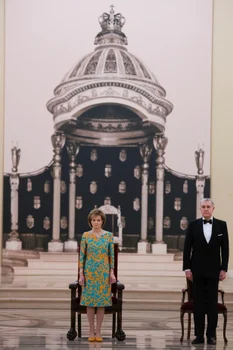 Majestatea Sa Margareta și Principele Radu la seara Corpului Diplomatic. FOTO: Daniel Angelescu, Casa Majestății Sale