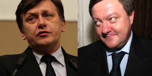Crin Antonescu (stânga), Sorin Frunzăverde (dreapta)
