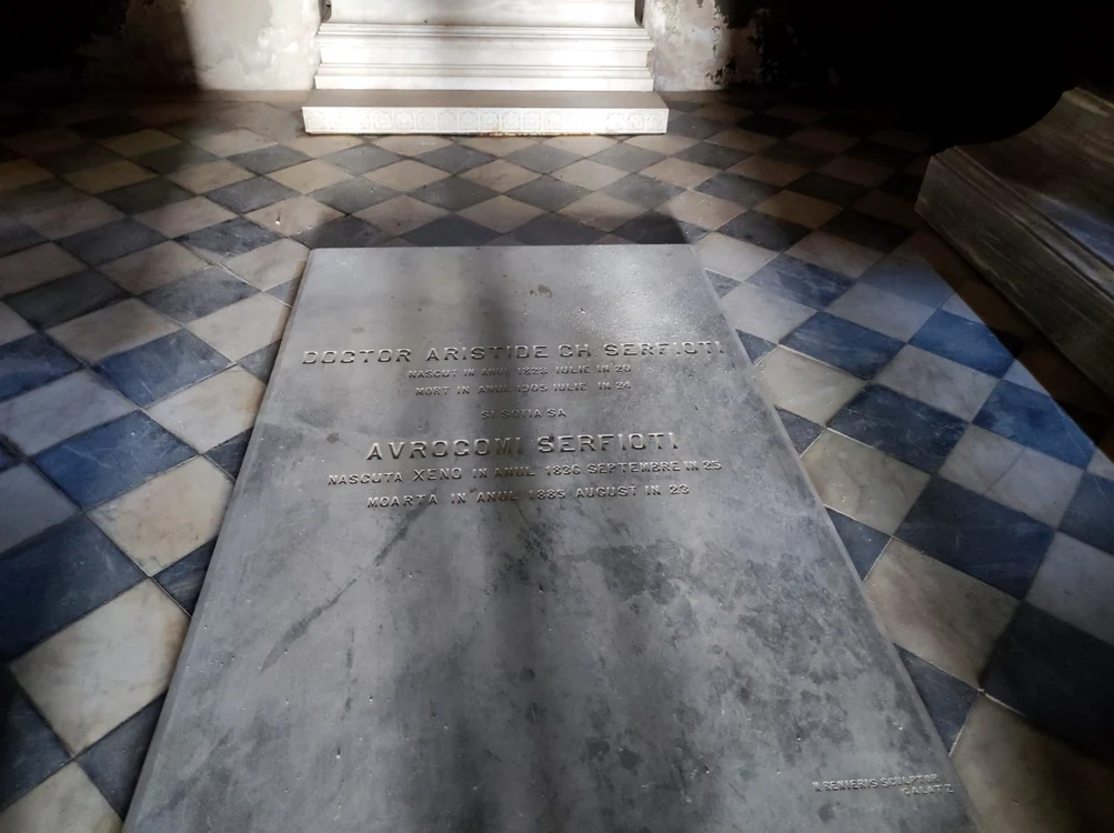 Monumentul funerar al doctorului Aristide Serfioti FOTO: C. Mazilu