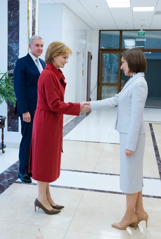Majestatea Sa Margareta și Principele Radu cu Maia Sandu la Chișinău. FOTO: Daniel Angelescu, Casa Majestății Sale