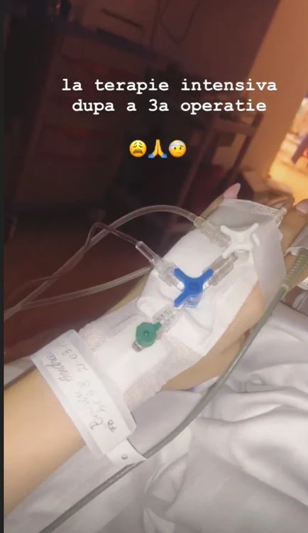 Andreea Bălan, la terapie intensivă după cea de-a treia operație suferită 