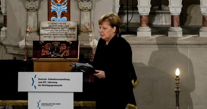 Angela Merkel vorbind din cea mai mare sinagogă din Germania la 80 de ani de la „Noaptea de cristal“ FOTO EPA-EFE