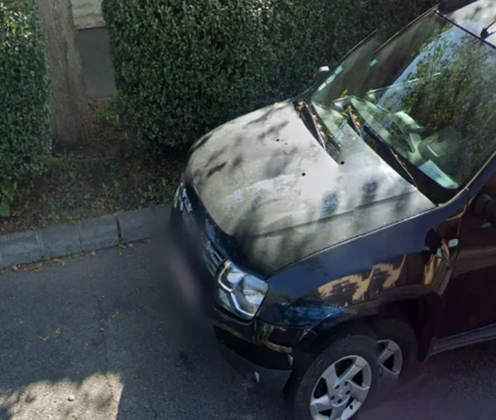 Mașina parcată care l-a supărat pe proprietarul vilei / foto: Reddit