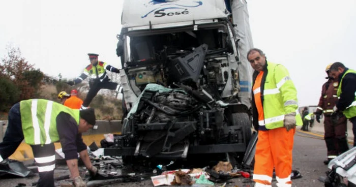 Accidentul a blocat traficul pe autostrada AP-7 - foto lavanguardia.es