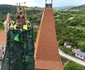 Cavalerul care îl reprezintă pe Iancu de Hunedoara, reamplasat pe Turnul Buzdugan al Castelului Corvinilor (© Primăria Hunedoara)