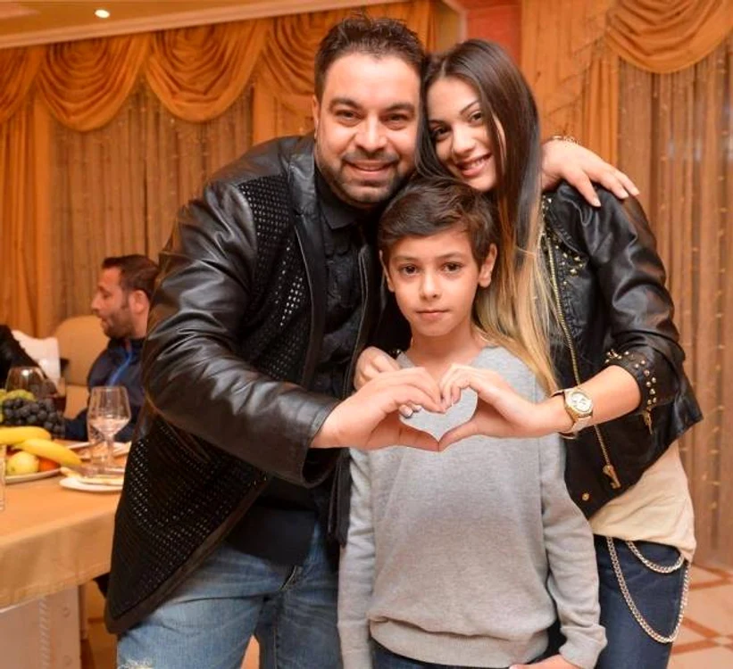 Florin Salam şi copiii săi