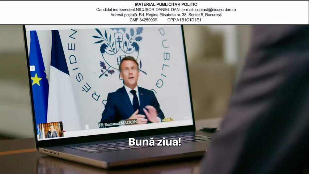 Nicușor Dan, sprijinit de Macron în cursa prezidențială: „În joc nu e numai destinul României, ci și al nostru”
