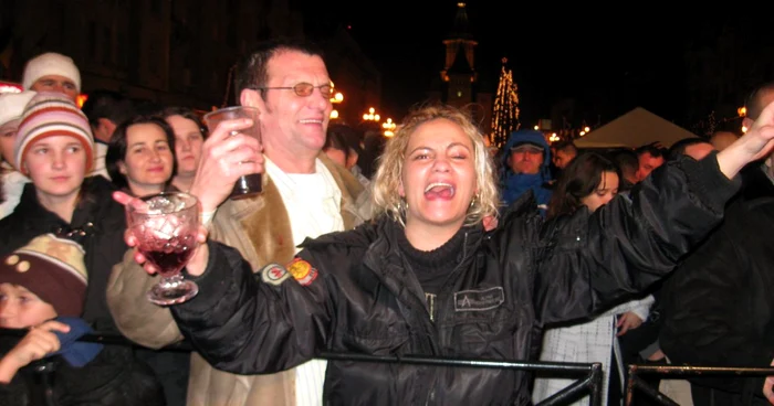 Timişorenii s-au distrat în centrul oraşului la Revelionul 2010