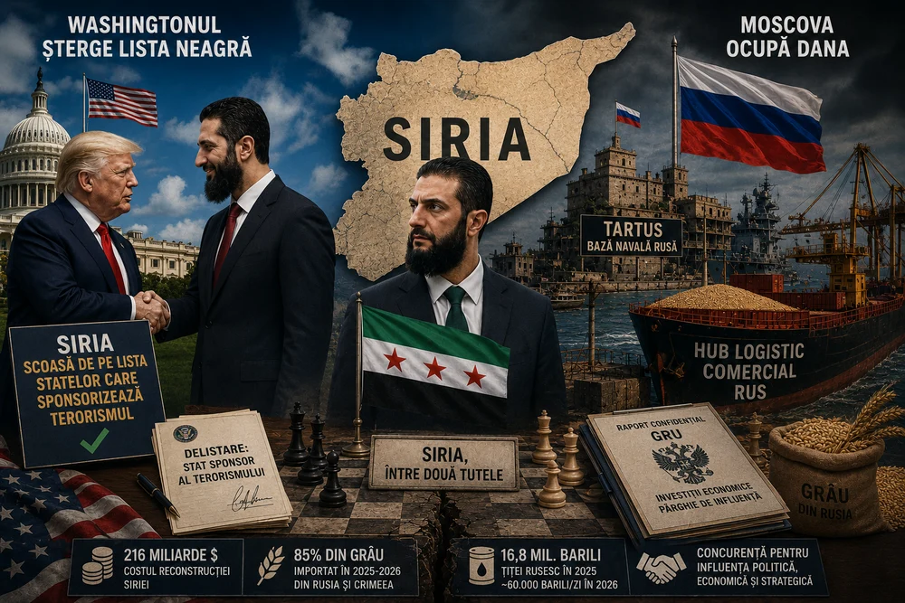 Siria, între două tutele: Washingtonul șterge lista neagră, Moscova ocupă dana