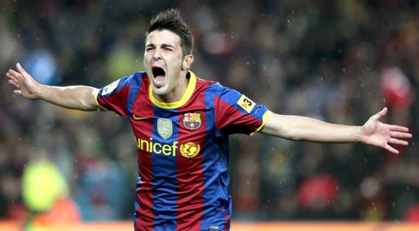 David Villa a dschis balul pentru Barcelona
