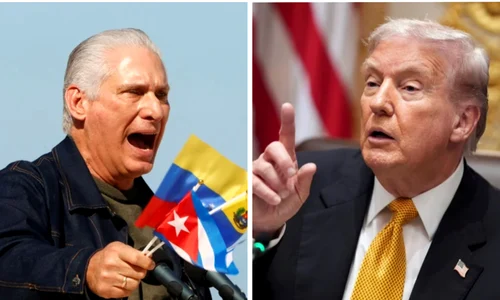 Miguel Díaz Canel si donald trump colaj jpeg