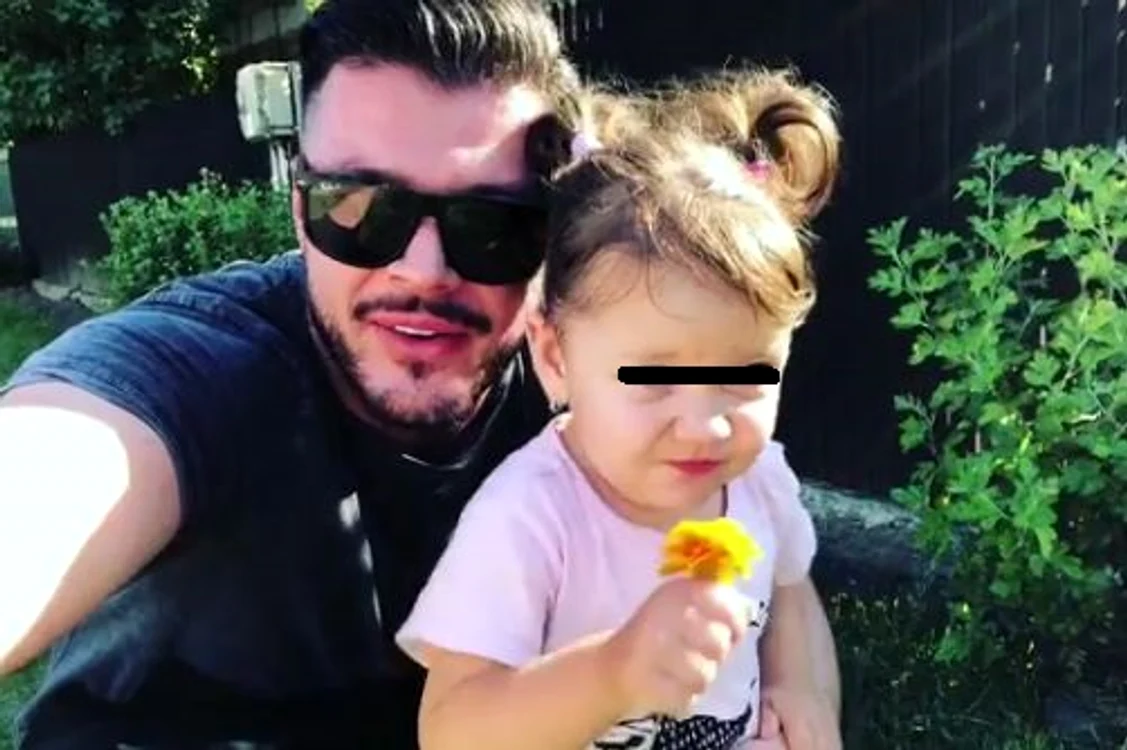 
    Victor Slav și Sofia, pe când aceasta era doar un bebelușFoto Instagram  