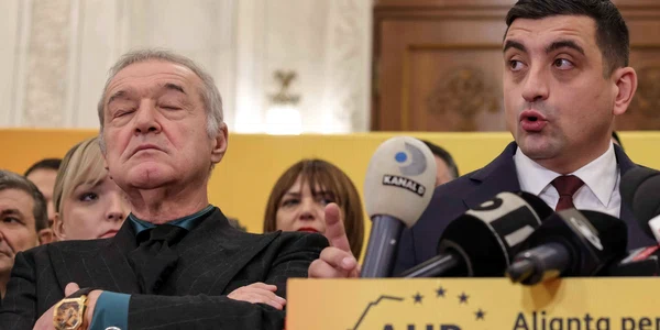 Gigi Becali și George Simion FOTO Inquam Photos Sabin Cirstoveanu (1) jpeg