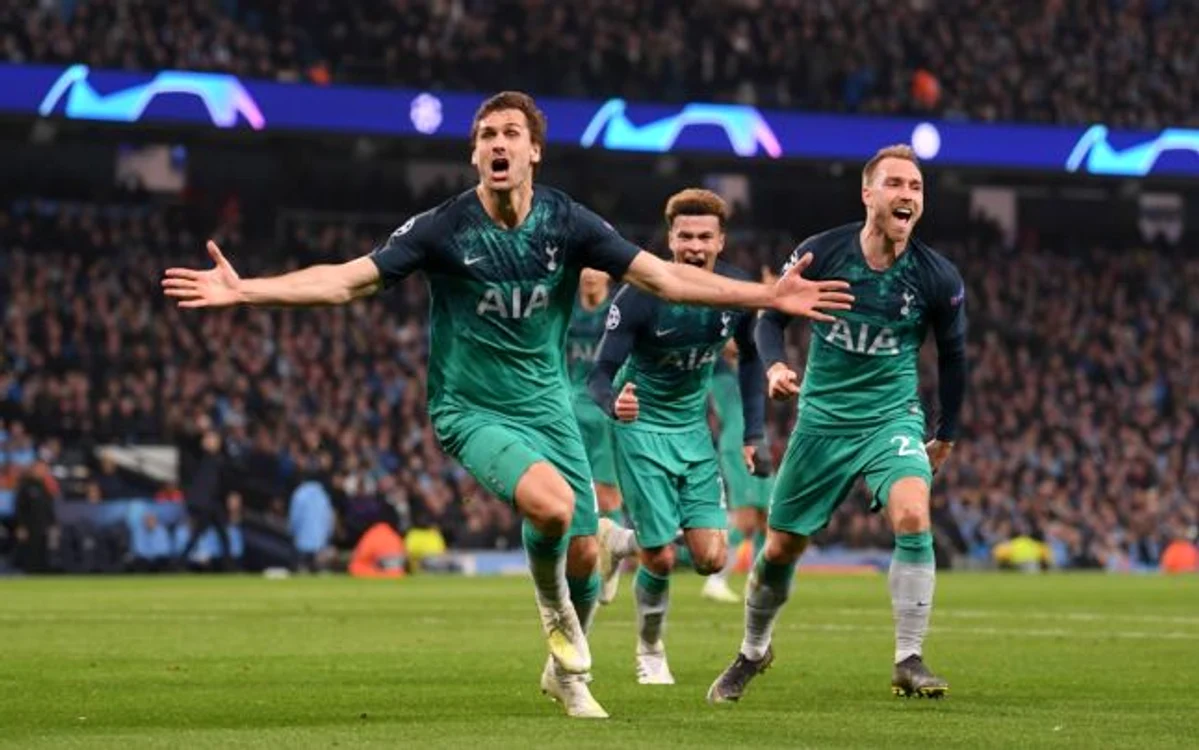 Golul lui Fernando Llorente (prim-plan) a trimis Tottenham în semifinale. FOTO: GettyImages