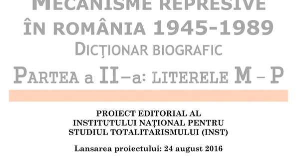 Încă 15 000 de microbiografii accesibile în format digital, în proiectul „Mecanisme represive în România 1945 1989 Dicţionar biografic“ jpeg
