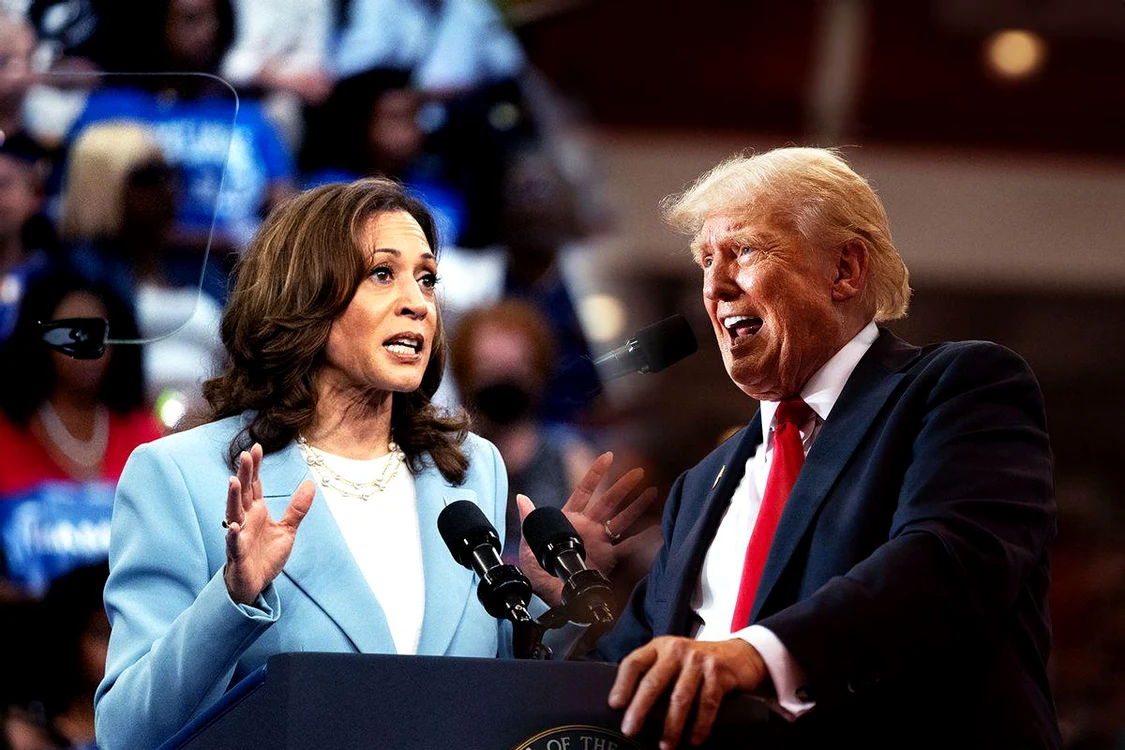 Kamala Harris l-a depăşit pe Donald Trump în sondaje. Foto: Getty Images