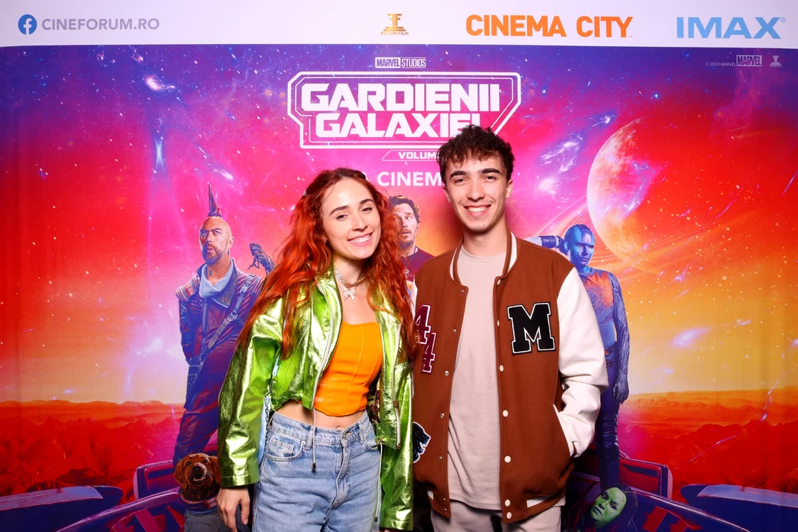 Andra și Razvan Gogan la premiera „Gardienii Galaxiei”
