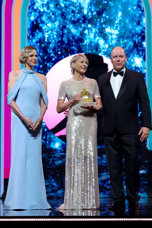 Charlene și Albert de Monaco alături de Robin Wright GettyImages 2220625097 jpg