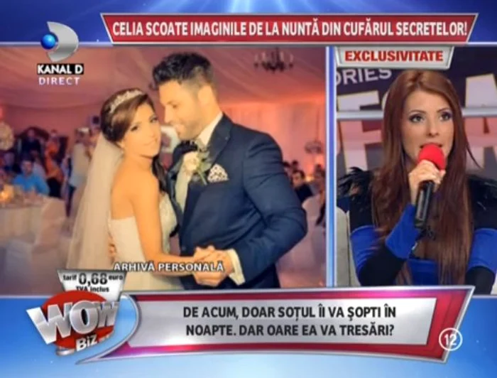 Vedeta şi soţul ei au avut parte de o petrecere pe cinste (captură: WOWbiz)