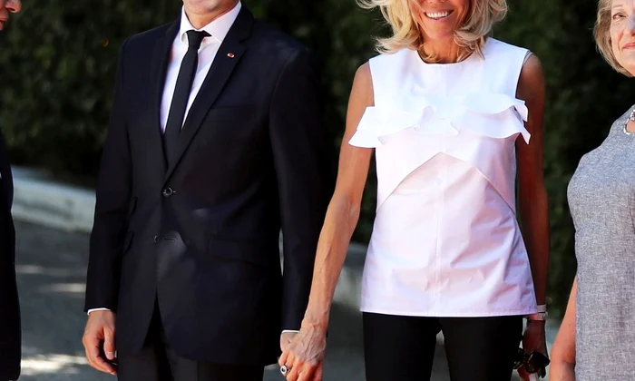 Le couple présidentiel hellénique accueille le président Emmanuel Macron et son épouse Brigitte au Palais présidentiel à Athènes jpeg