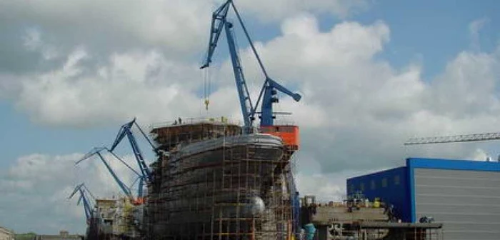 Bărbatul era la muncă, pe şantierul naval (foto arhivă)