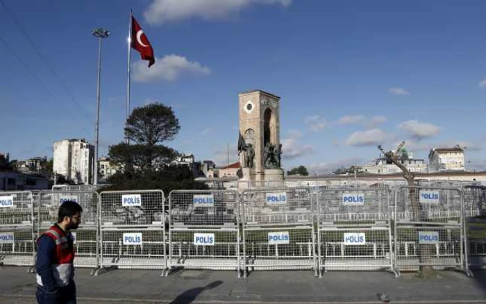Piaţa Taksim pe data de 1 mai 2016 Foto: EPA