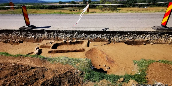 Drum roman pe valea Mureșului, la Măgura Uroiului. Foto: Daniel Guță
