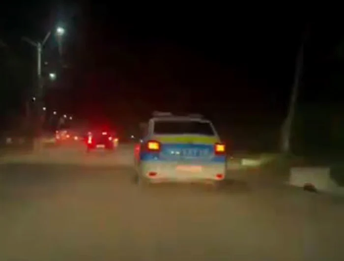 Urmărire ca în filme în Vrancea FOTO Captură video