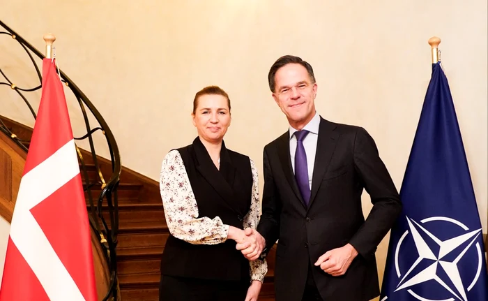 Mette Frederiksen și Mark Rute FOTO X / Statsministeriet @Statsmin