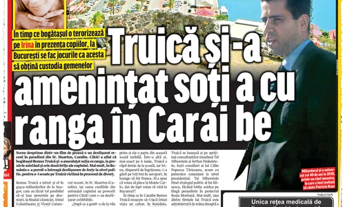 Pe 27 iunie 2011,  ziarul Click!  a publicat primul  articol referitor  la scandalul  dintre soţii Truică jpeg