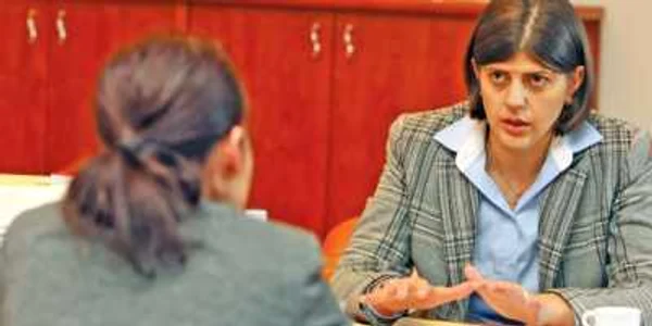 Laura Codruţa Kovesi, în timpul interviului acordat ziarului „Adevărul“   