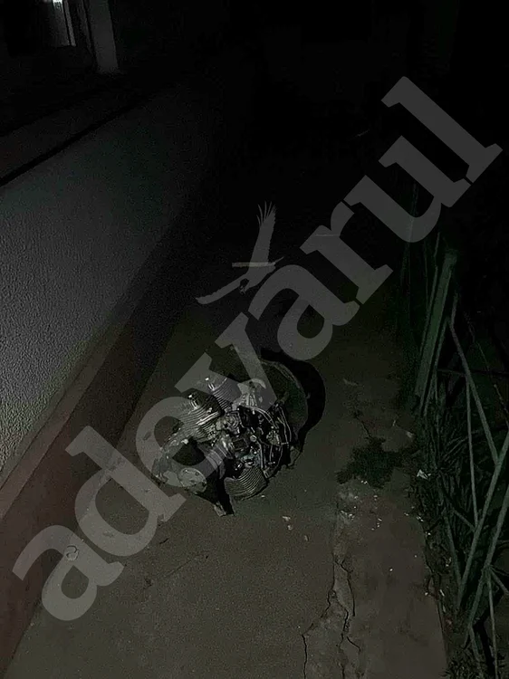 Drona căzută la Galați.  FOTO Adevărul