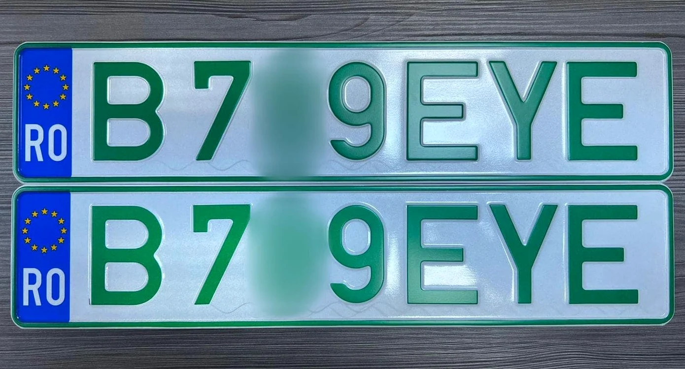 Primul număr verde din România. Foto: Facebook