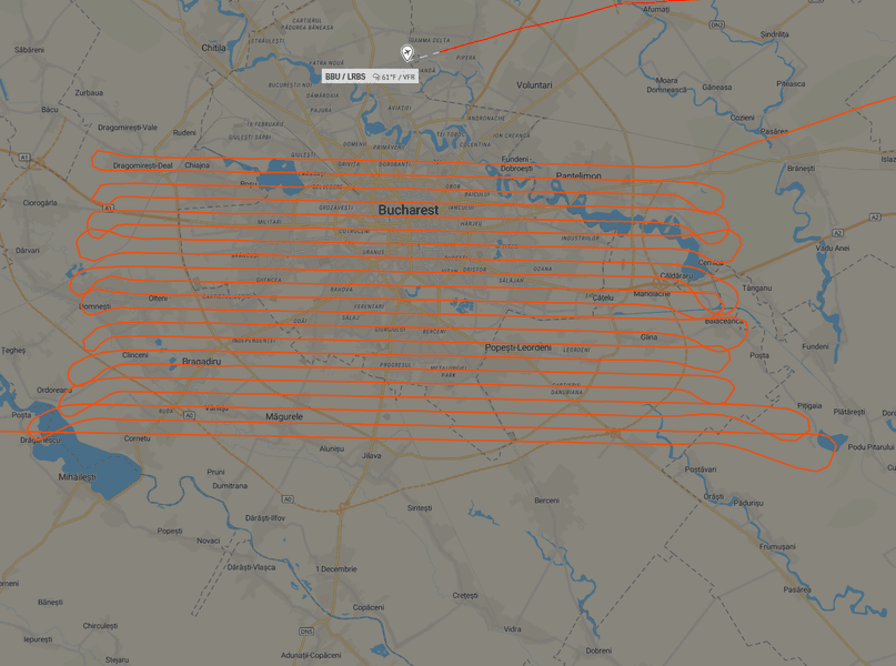 O aeronavă a „scanat" Bucureștiul timp de câte ore
