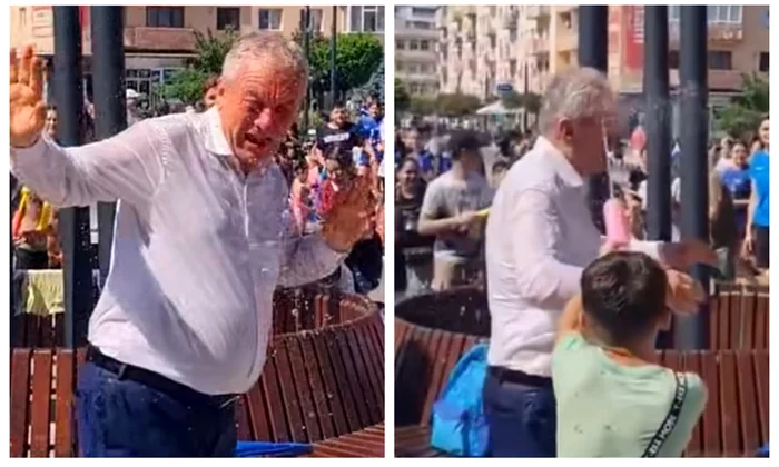 Primarul din Buzău, „atacat” cu pistoale cu apă