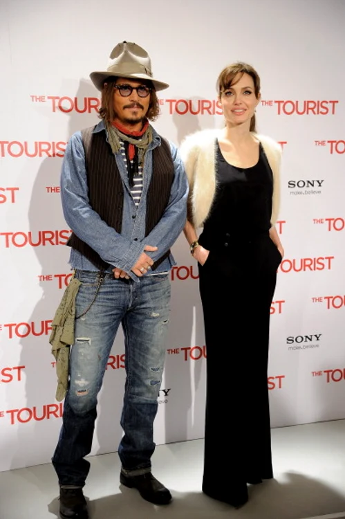 Angelina Jolie și Johnny Depp au jucat în 2009 în thrillerul romantic "The Tourist"