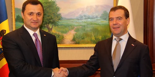 Vlad Filat și Dmitri Medvedev
